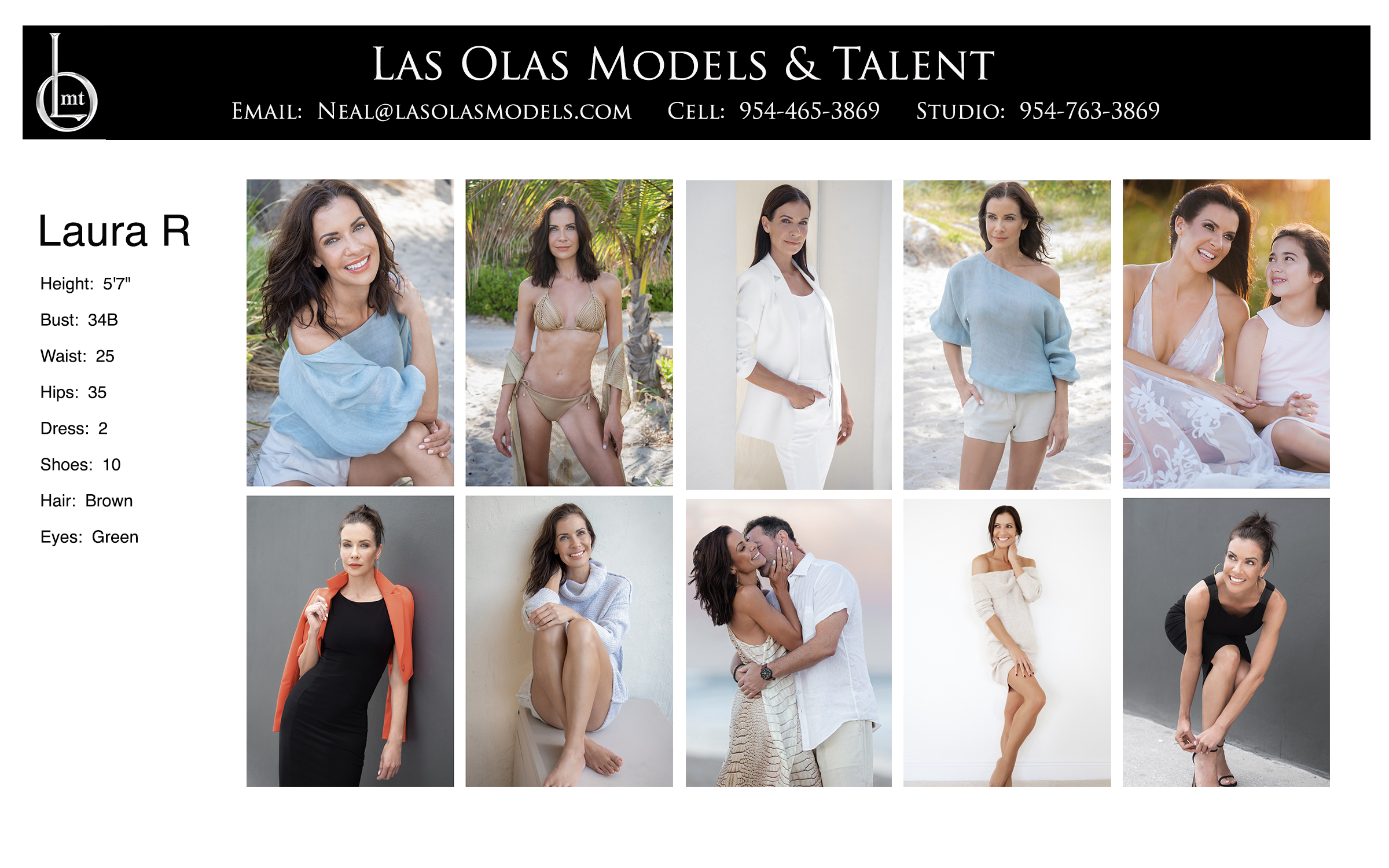 Models Fort Lauderdale Miami South Florida - Print Video Commercial Catalog - Las Olas Models & Talent - Laura R Comp