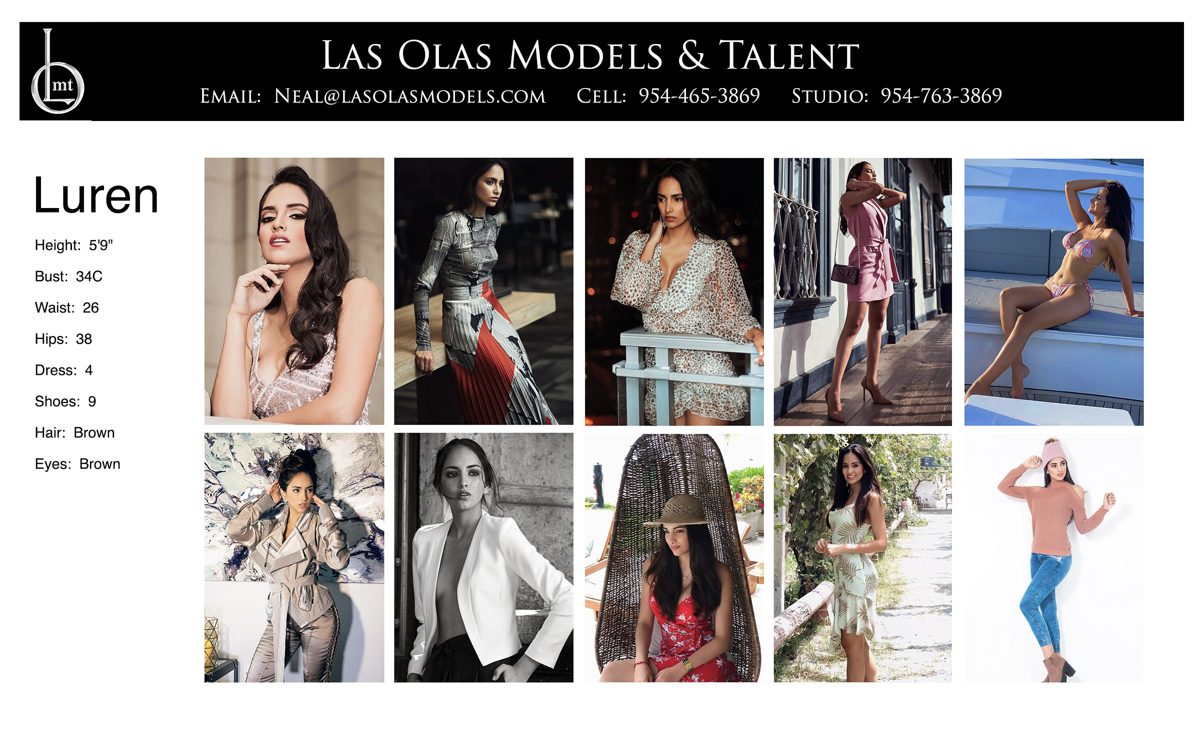 Models Fort Lauderdale Miami South Florida - Print Video Commercial Catalog - Las Olas Models & Talent - Comp