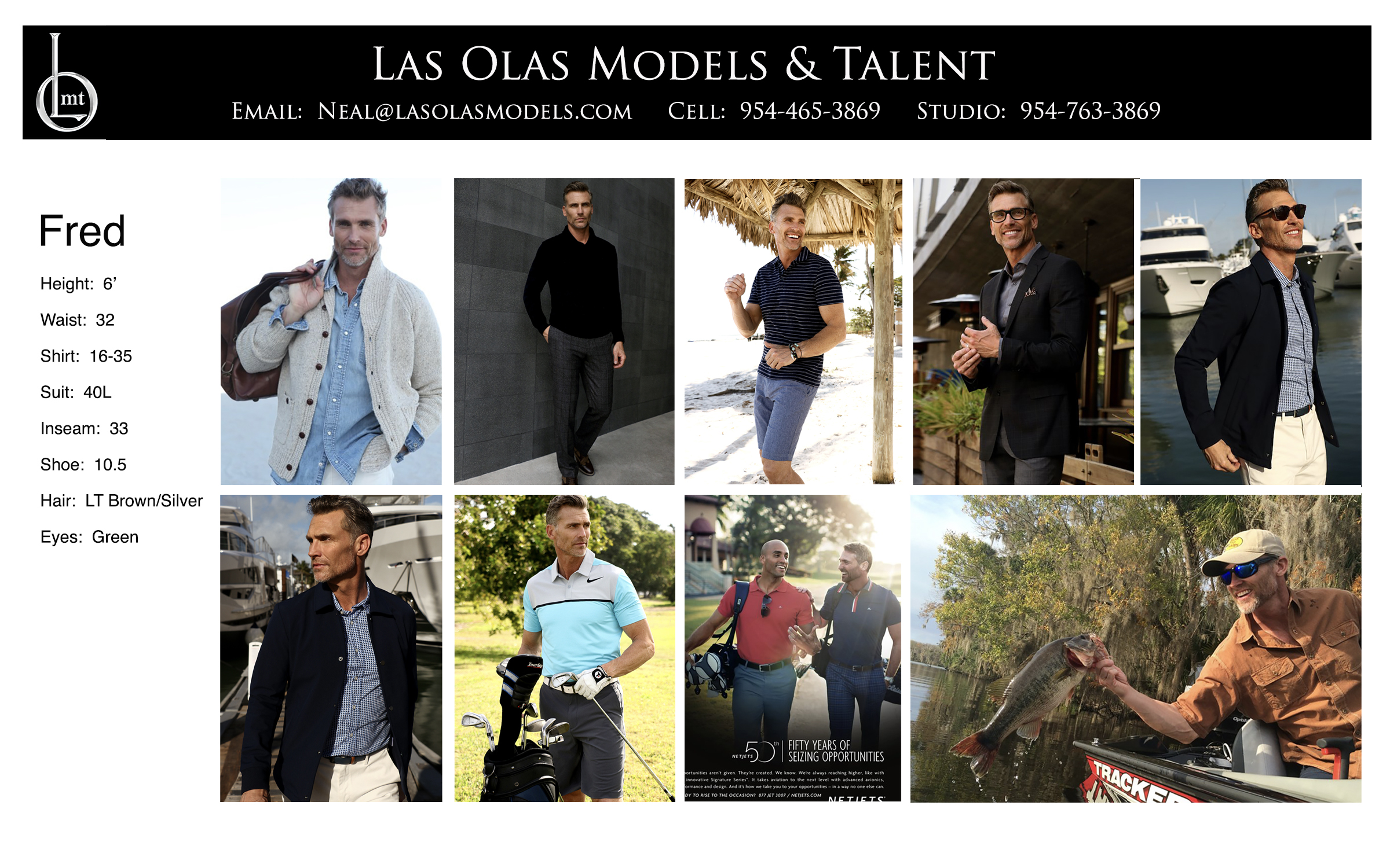 Model Fort Lauderdale Miami South Florida Print Catalog Video Fashion Model Male Model - Las Olas Models Fort Lauderdale Miami - Fred