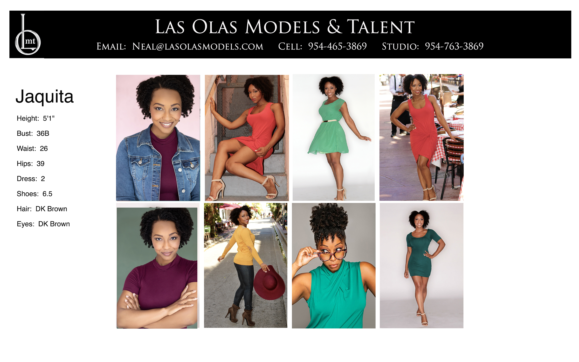 Model Fort Lauderdale Miami South Florida Print Commercial Video Promotion. Las Olas Models & Talent - Jaquita Comp