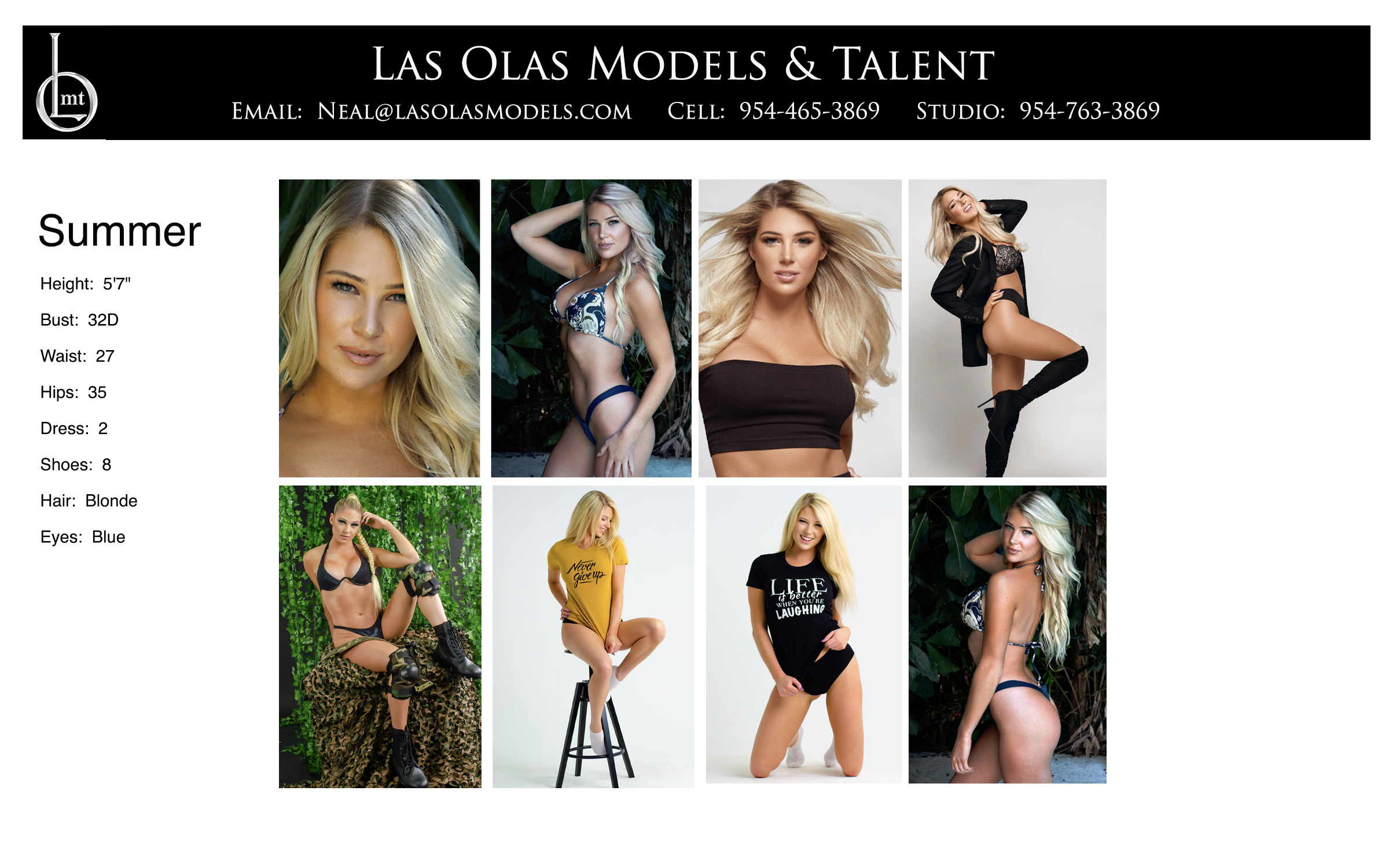 Model Female Fort Lauderdale Miami South Florida Print Catalog Promotion Commercial Film - Summer Comp